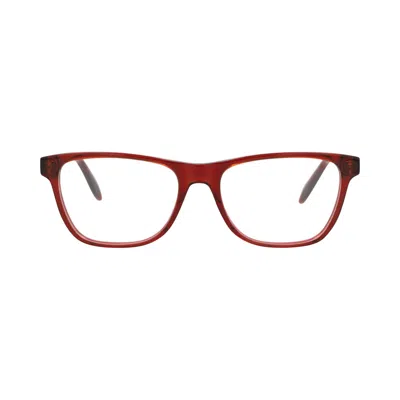 Pre-owned Alexander Mcqueen Square-frame Acetate Optical Frames 'red Transparent' | Men's Size Onesize
