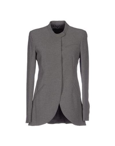 Emporio Armani Blazer In Lead