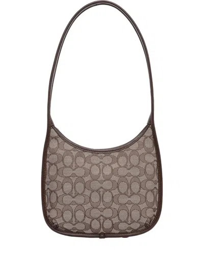 Coach Monogram Tote Bag In Gray