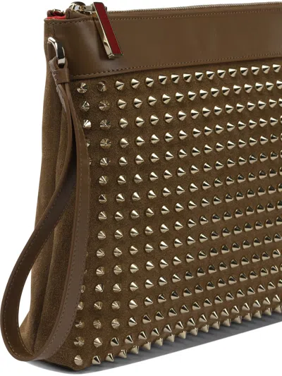 Christian Louboutin Es Pouch Brown In Brown