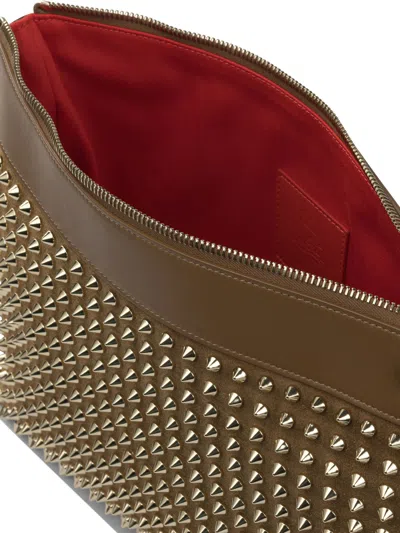 Christian Louboutin Es Pouch Brown In Brown