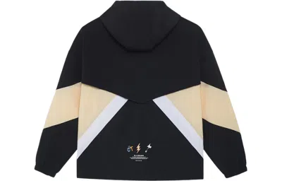 Li-ning Way Of Wade Logo Color Block Hooded Jacket 'black White' In Multi