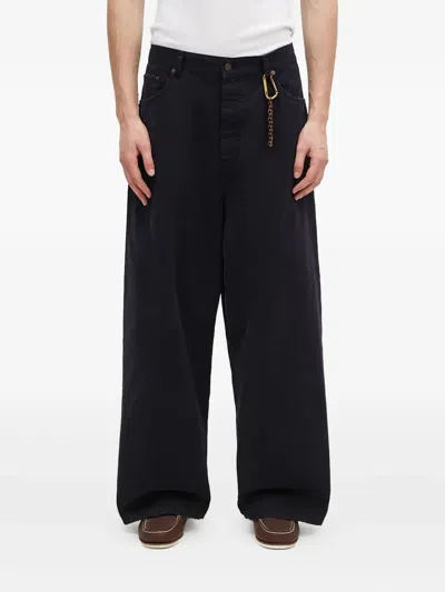 Darkpark Cotton Trousers In Blue