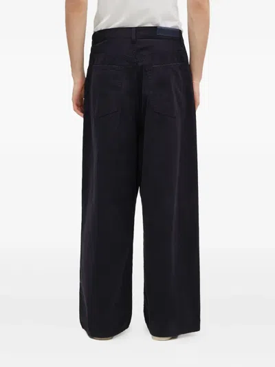 Darkpark Cotton Trousers In Blue