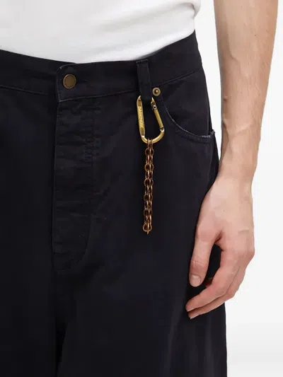 Darkpark Cotton Trousers In Blue