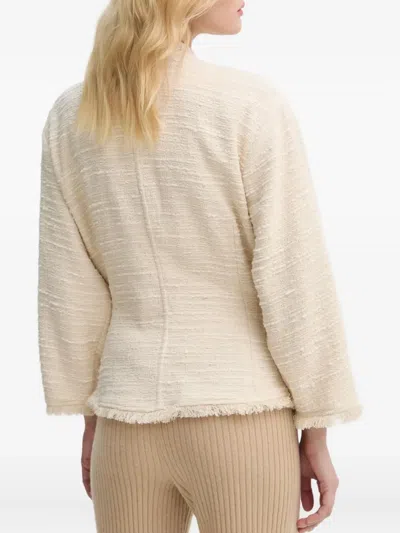 By Malene Birger Button Fringed Jacket In Neutral
