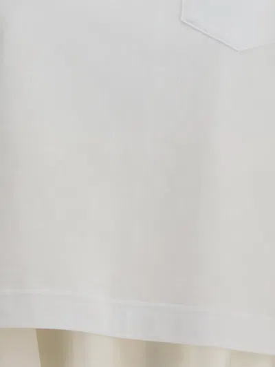 Sacai Layered-design T-shirt In White