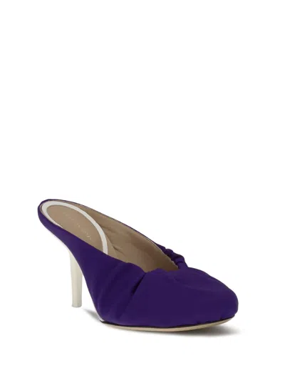 Dries Van Noten Round-toe High-heeled Sandals In Purple