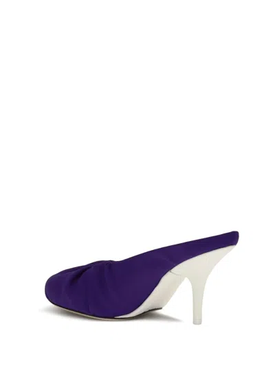 Dries Van Noten Round-toe High-heeled Sandals In Purple