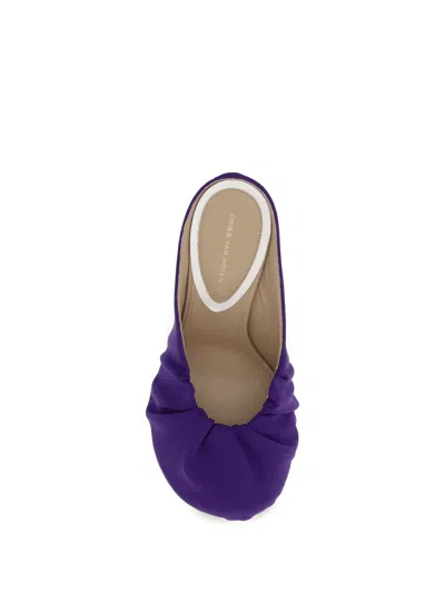 Dries Van Noten Round-toe High-heeled Sandals In Purple