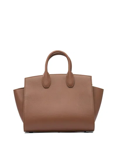 Ferragamo Tote Bag With Top Handle And Strap In Brown
