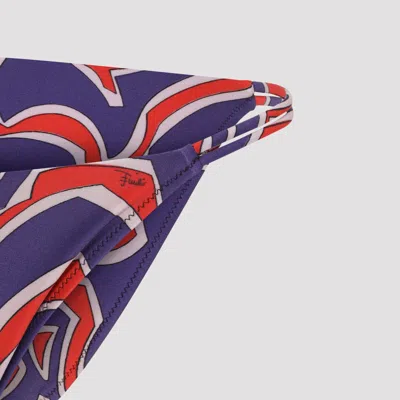 Pucci Stylish Low-rise Bikini Bottom With Bold Print In Multi
