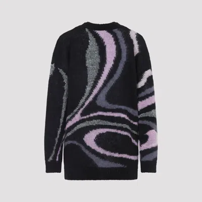 Pucci Embroidered Mohair Blend Oversize Cardigan In Multi