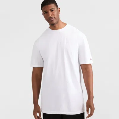 Champion White Cotton Crew-neck T-shirt In White