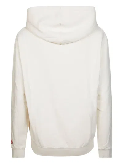 Mc2 Saint Barth Vacanze Di Natale Printed Drawstring Hoodie In White