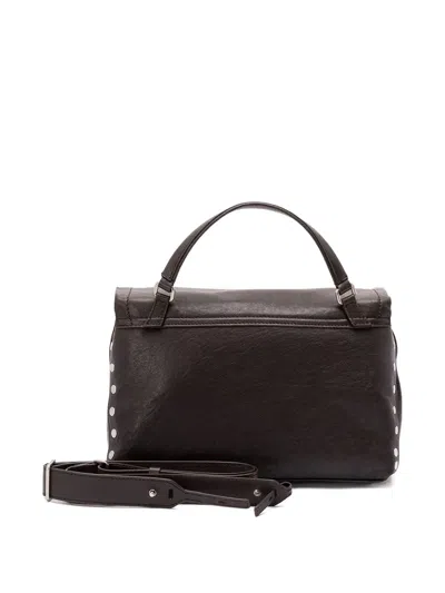 Zanellato Structured Shoulder Bag Featuring Top Handle In Brown