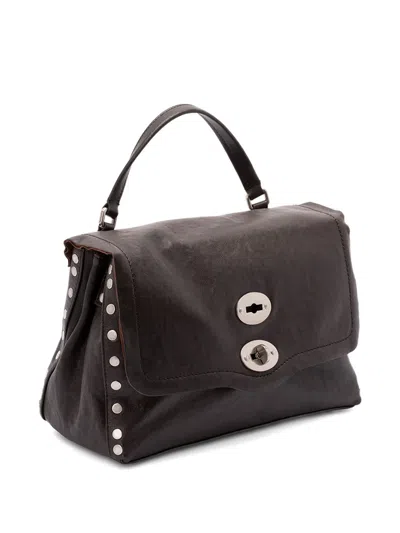 Zanellato Structured Shoulder Bag Featuring Top Handle In Brown