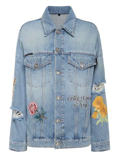 Philipp Plein Roedge Jacket Fairy In Blue