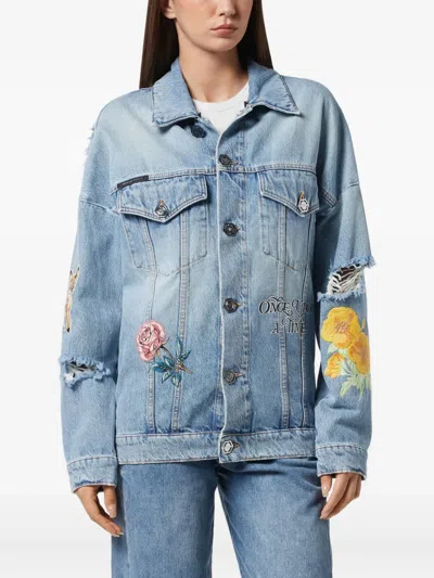 Philipp Plein Roedge Jacket Fairy In Blue