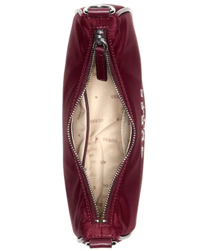 Guess Arona Small Shoulder Bag In Burgundy