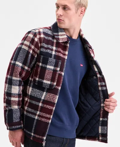 Levi's Wool Blend Shacket In Multi
