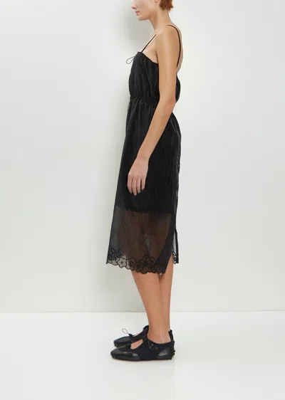 Cecilie Bahnsen Barr Liquid Myrtia Midi Dress In Black