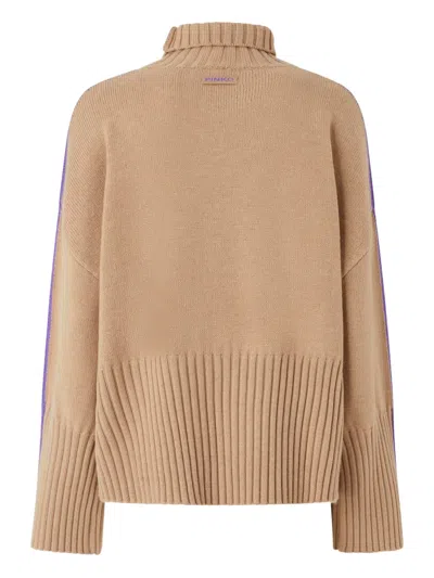 Pinko Pull Large À Col Montant In Neutral