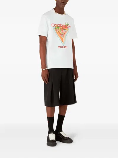 Casablanca Tennis Club Icon T-shirt In White