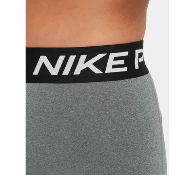 Nike Big Girls 7-16 Pro Dri-fit Leggings In Gray