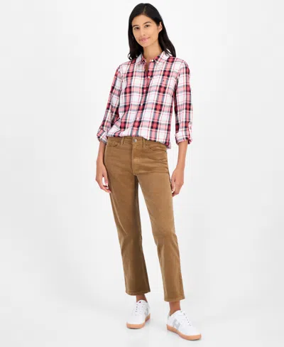 Tommy Hilfiger Women's Tartan Utility Shirt In Multi