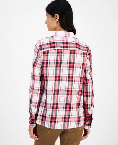 Tommy Hilfiger Women's Tartan Utility Shirt In Multi