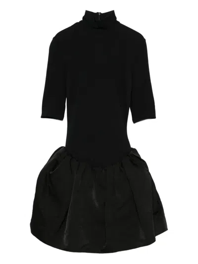 Magda Butrym Mini Dress With Balloon Skirt In Black