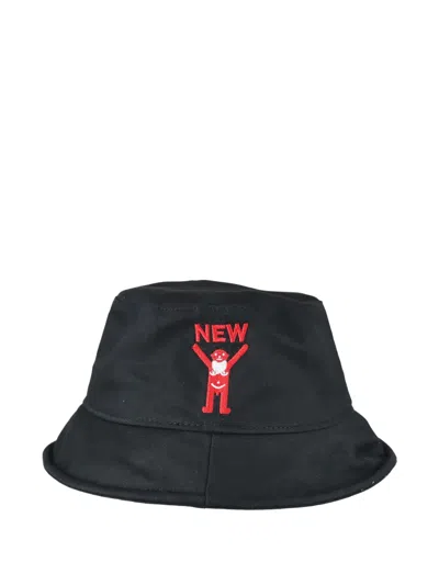 Walter Van Beirendonck W-initial Bucket Hat In Black