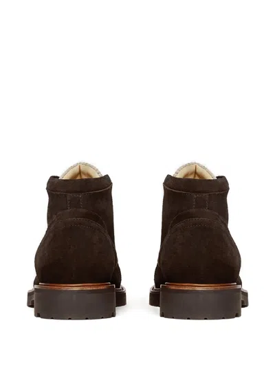 Scarosso Theodore Mocha Suede In Animal Print