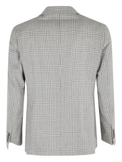 Tagliatore Monopetto Lana Cashmere Seta Galles In Gray