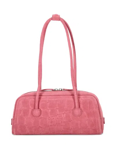 Margesherwood Soft Boston Leather Shoulder Bag In Pink