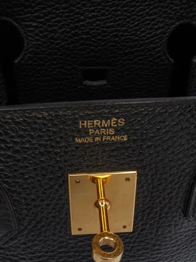 Pre-owned Hermes 2011 Togo Birkin Retourne 35 Handbag In Black