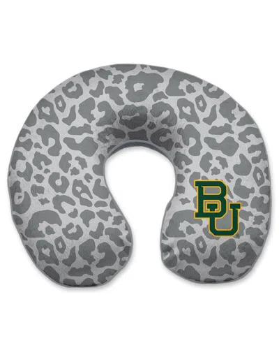 Pegasus Home Fashions Baylor Bears Cheetah Print Memory Foam Travel Pillow In Transparent