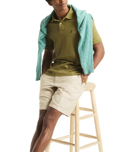 Nautica Men's Classic-fit Performance Deck Polo Shirt In Green