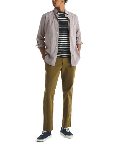 Nautica Men's Long Sleeve Plaid Shirt In Multi