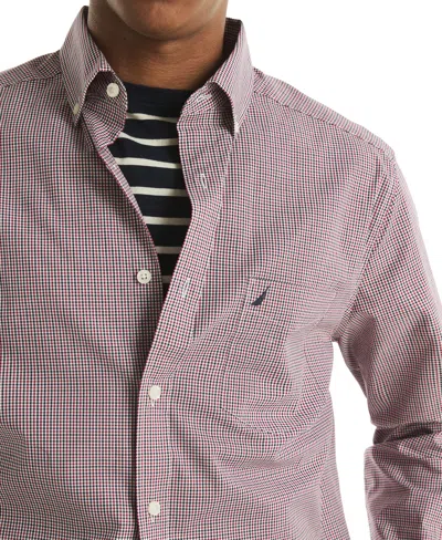 Nautica Men's Long Sleeve Plaid Shirt In Multi