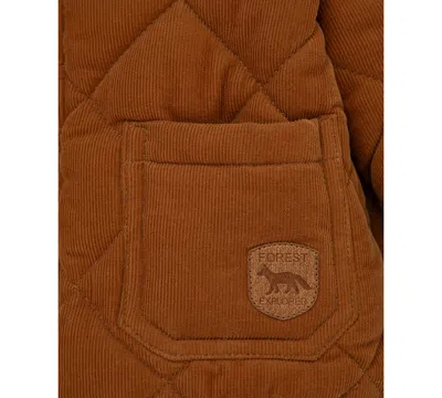 Little Me Baby Boys Corduroy Jacket, Striped T-shirt & Denim Pants, 3 Piece Set In Multi