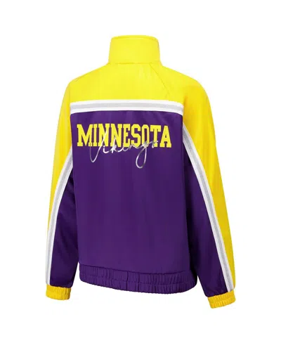 G-iii 4her By Carl Banks Women's Purple Minnesota Vikings Post Game Full-zip Track Jacket In Multi