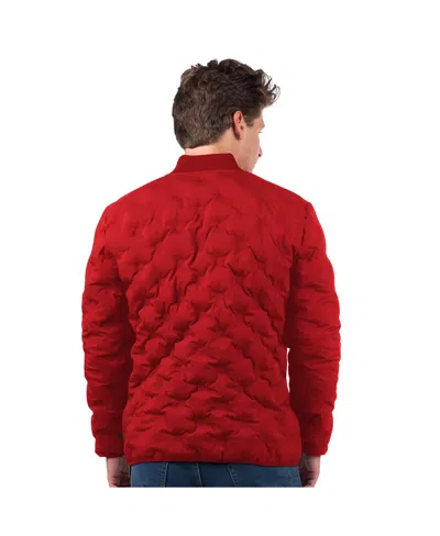 Msx By Michael Strahan Men's Red Detroit Red Wings Persistence Quilted Full-zip Jacket In Multi