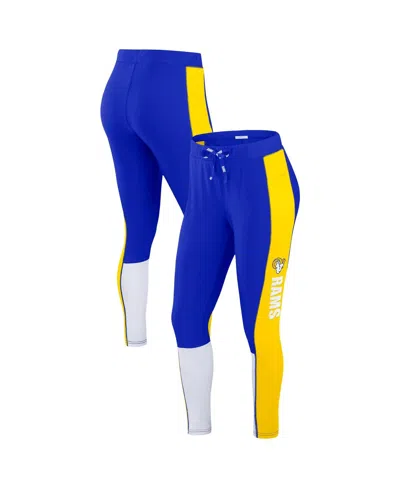 Wear By Erin Andrews Women's Royal/gold Los Angeles Rams Color-block Leggings In Multi