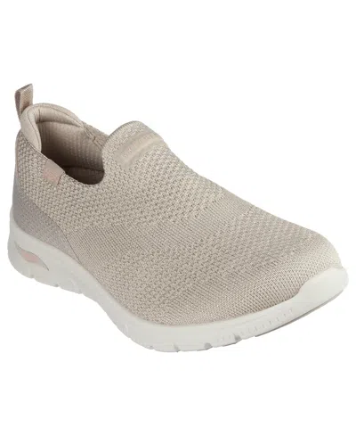 Skechers Arch Fit Refine 2.0 Cascade Womens Slip-on Walking Shoes In Black