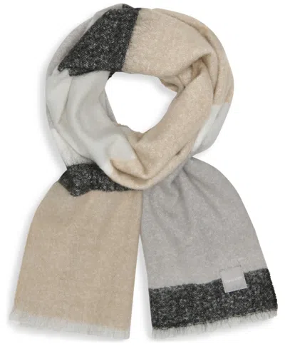 Calvin Klein Color Block Scarf In Multi