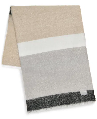 Calvin Klein Color Block Scarf In Multi