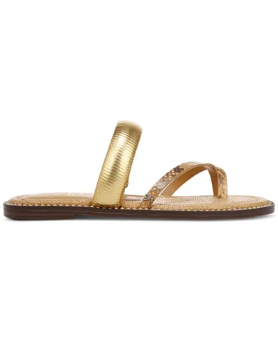 Sam Edelman Women's Tillie Slide Flat Sandals In Gold