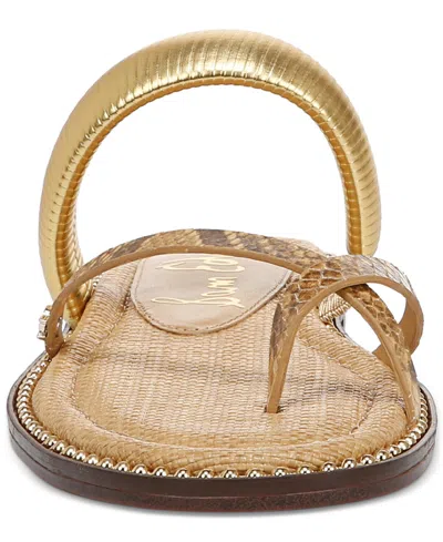 Sam Edelman Women's Tillie Slide Flat Sandals In Gold